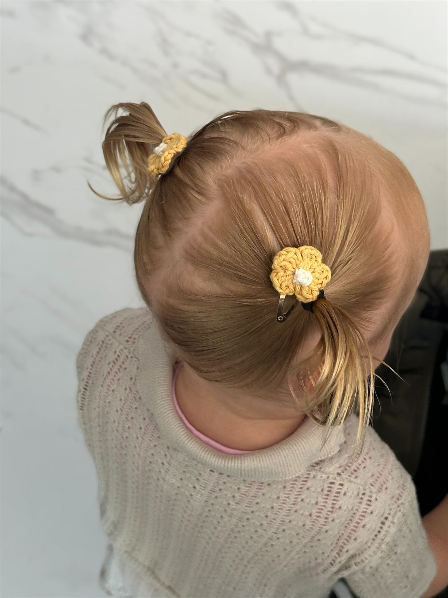 Lilah Snap Clips - Yellow/W
