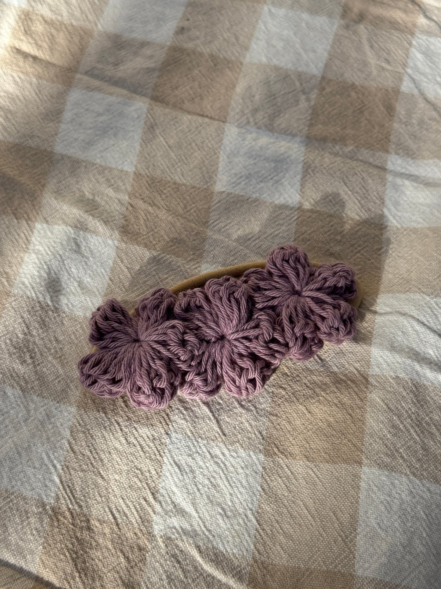 SAMPLE Crochet Flower Headband