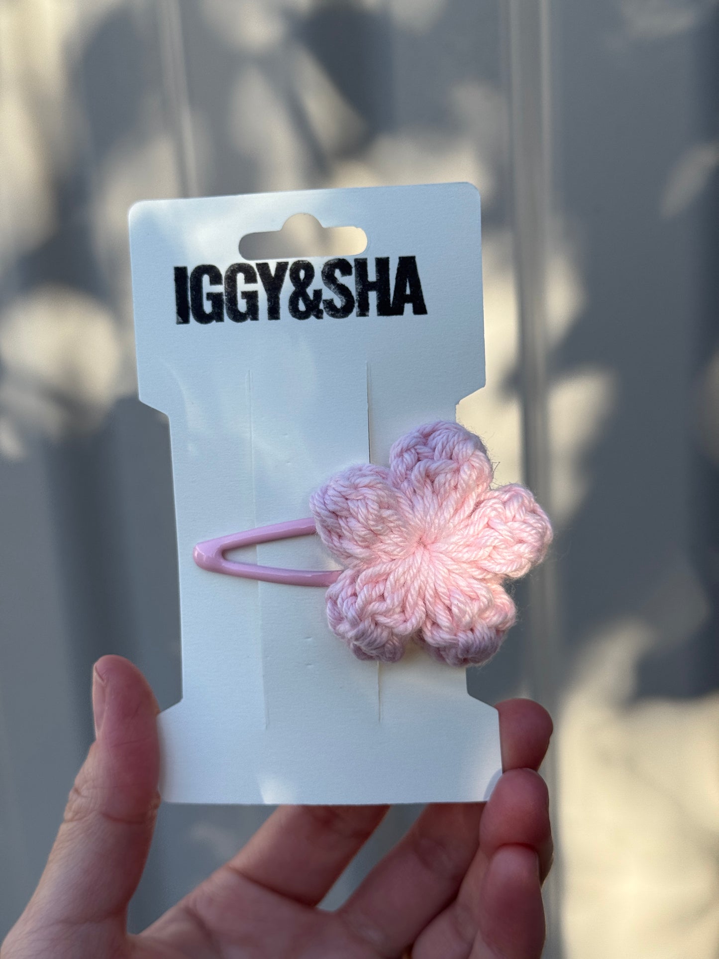 SAMPLE - Crochet Flower Snap Clip (Single)