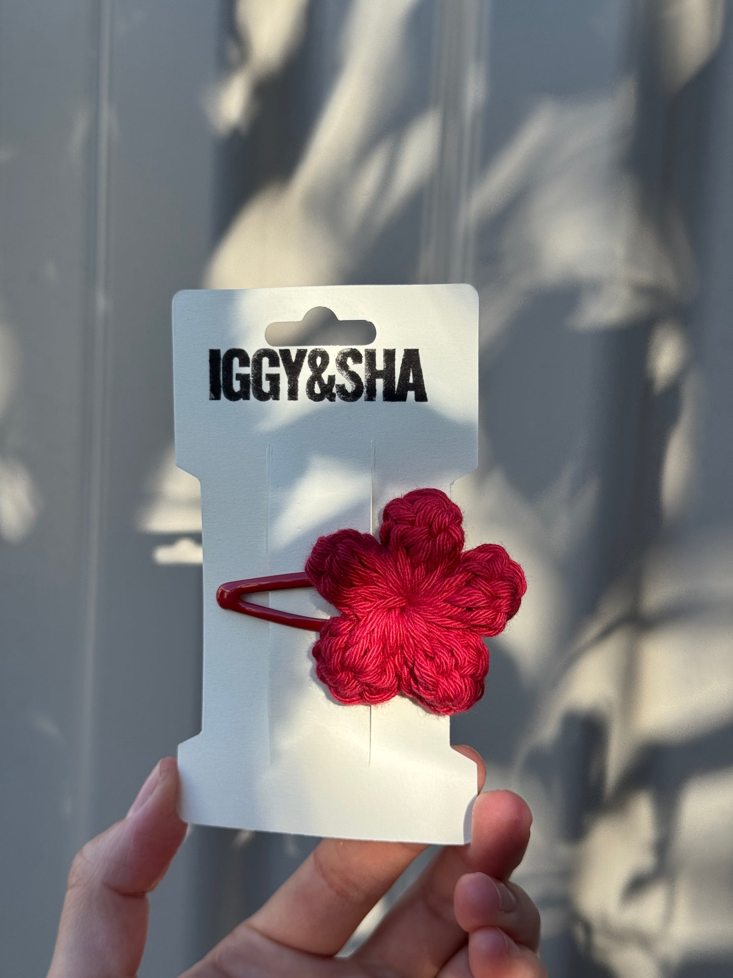 SAMPLE - Crochet Flower Snap Clip (Single)