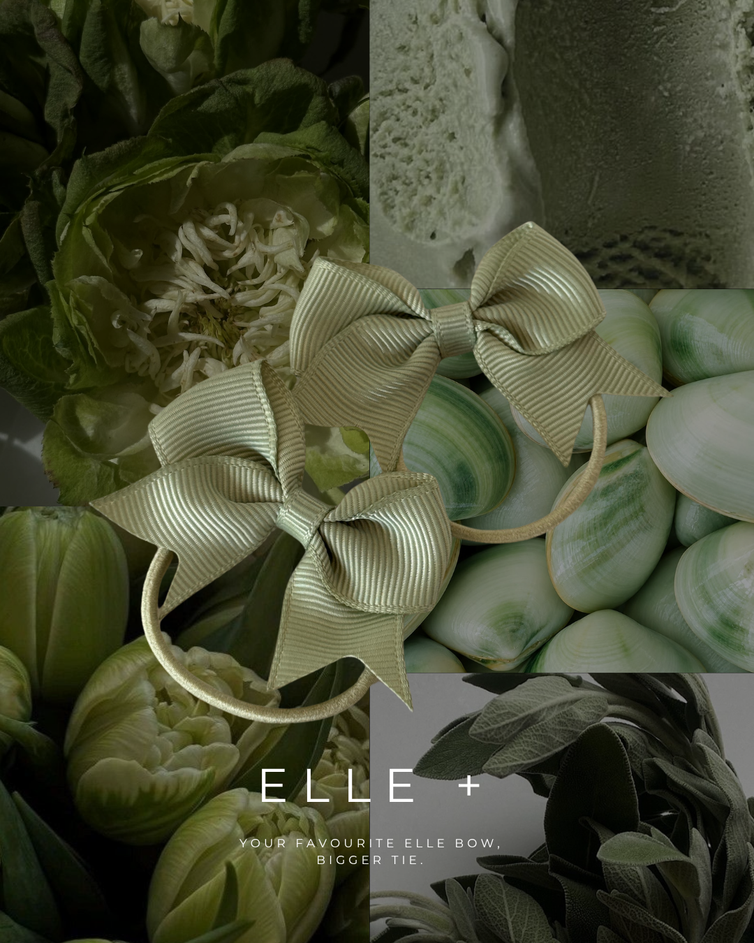 Elle + Hair ties - Sage