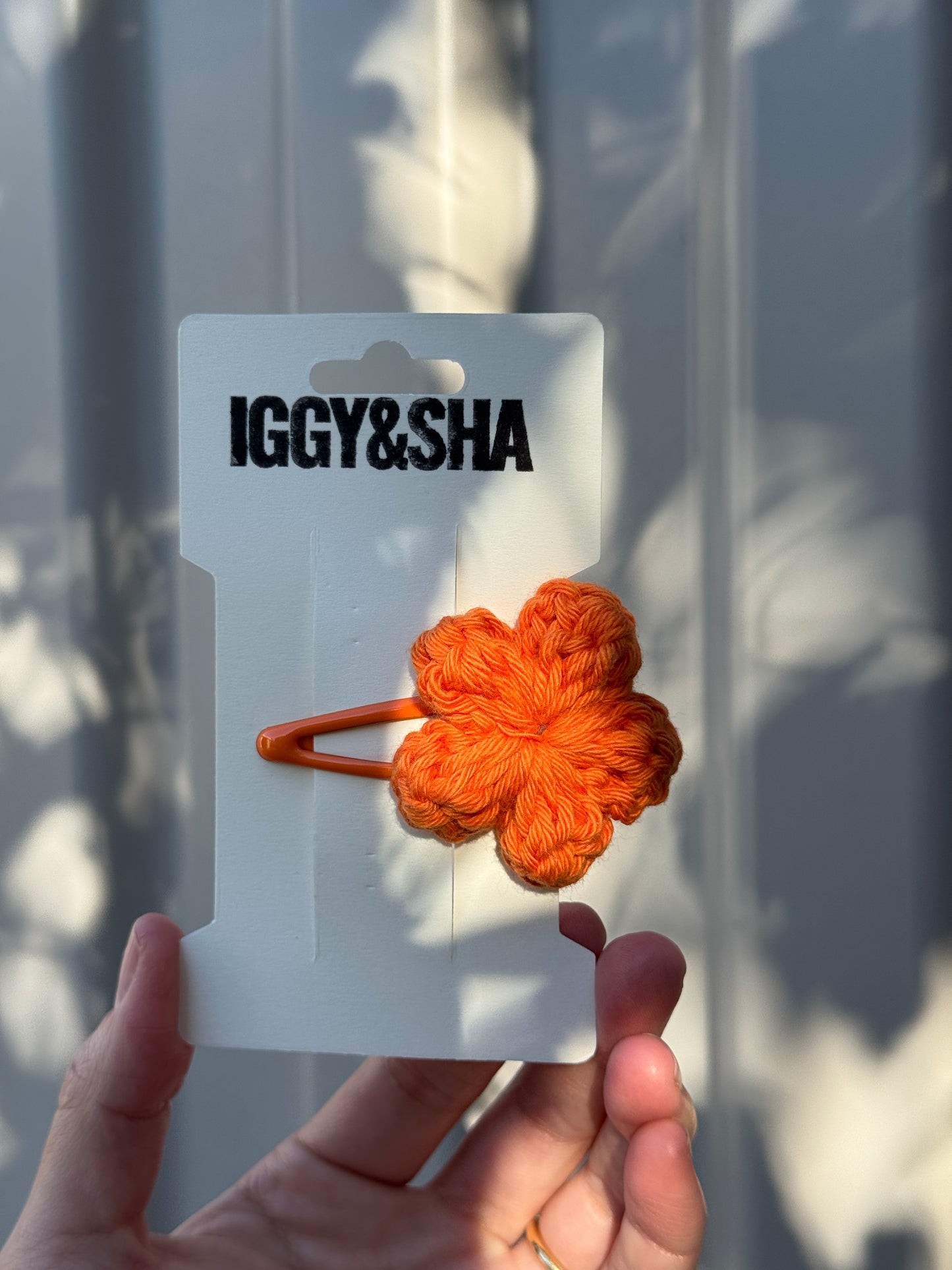 SAMPLE - Crochet Flower Snap Clip (Single)