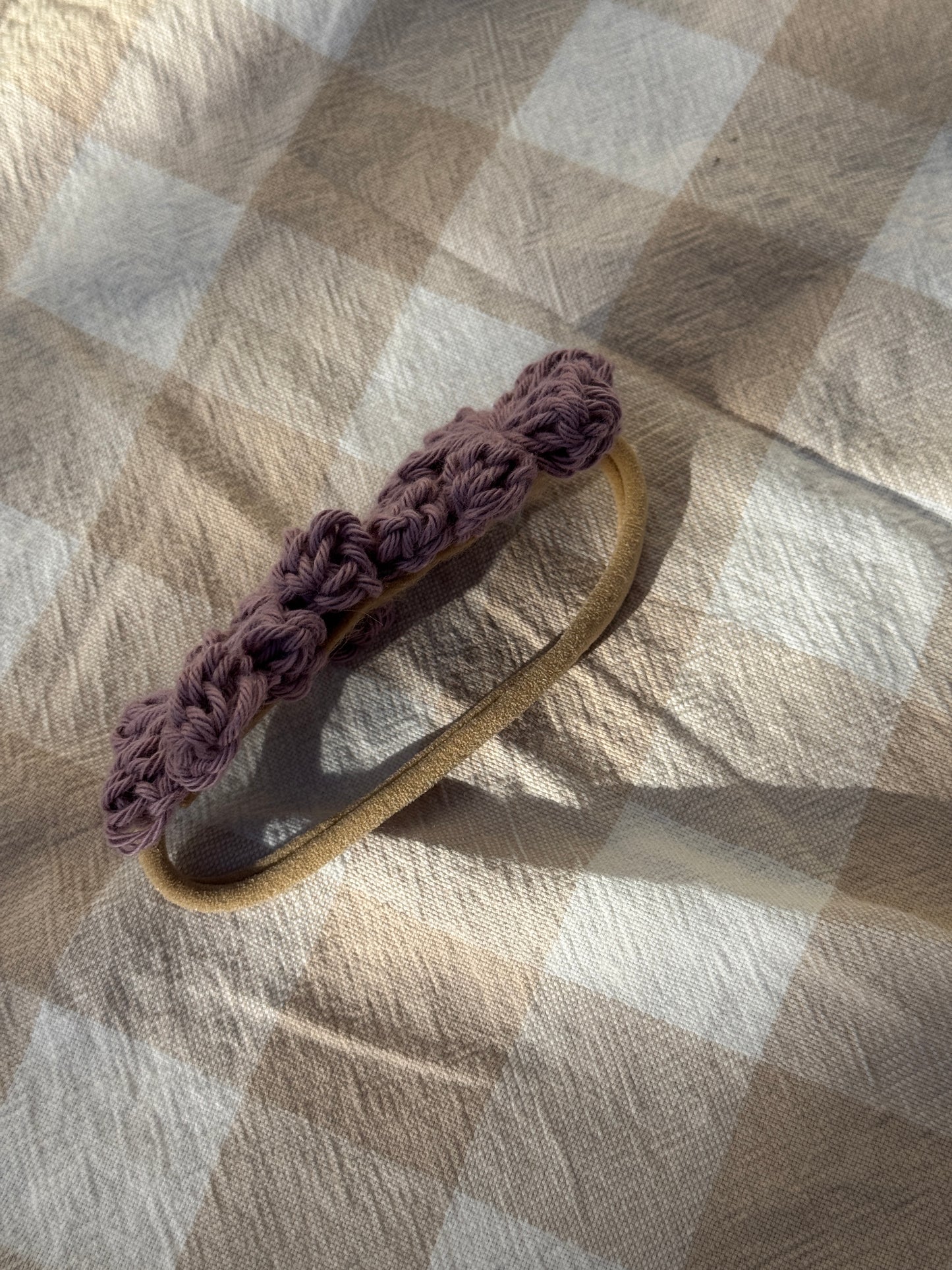 SAMPLE Crochet Flower Headband