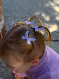 Atty Mini Bow Set - Purple Checkers