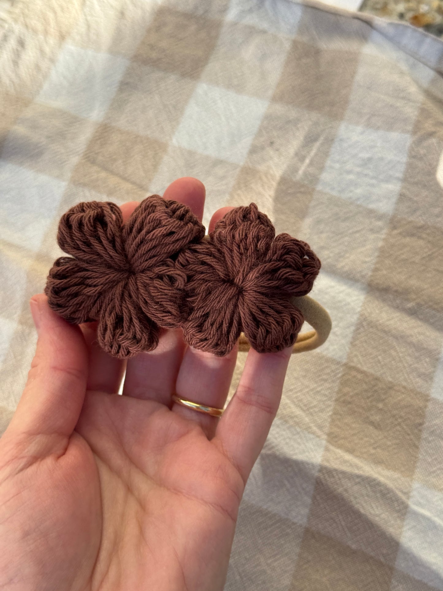SAMPLE Crochet Flower Headband