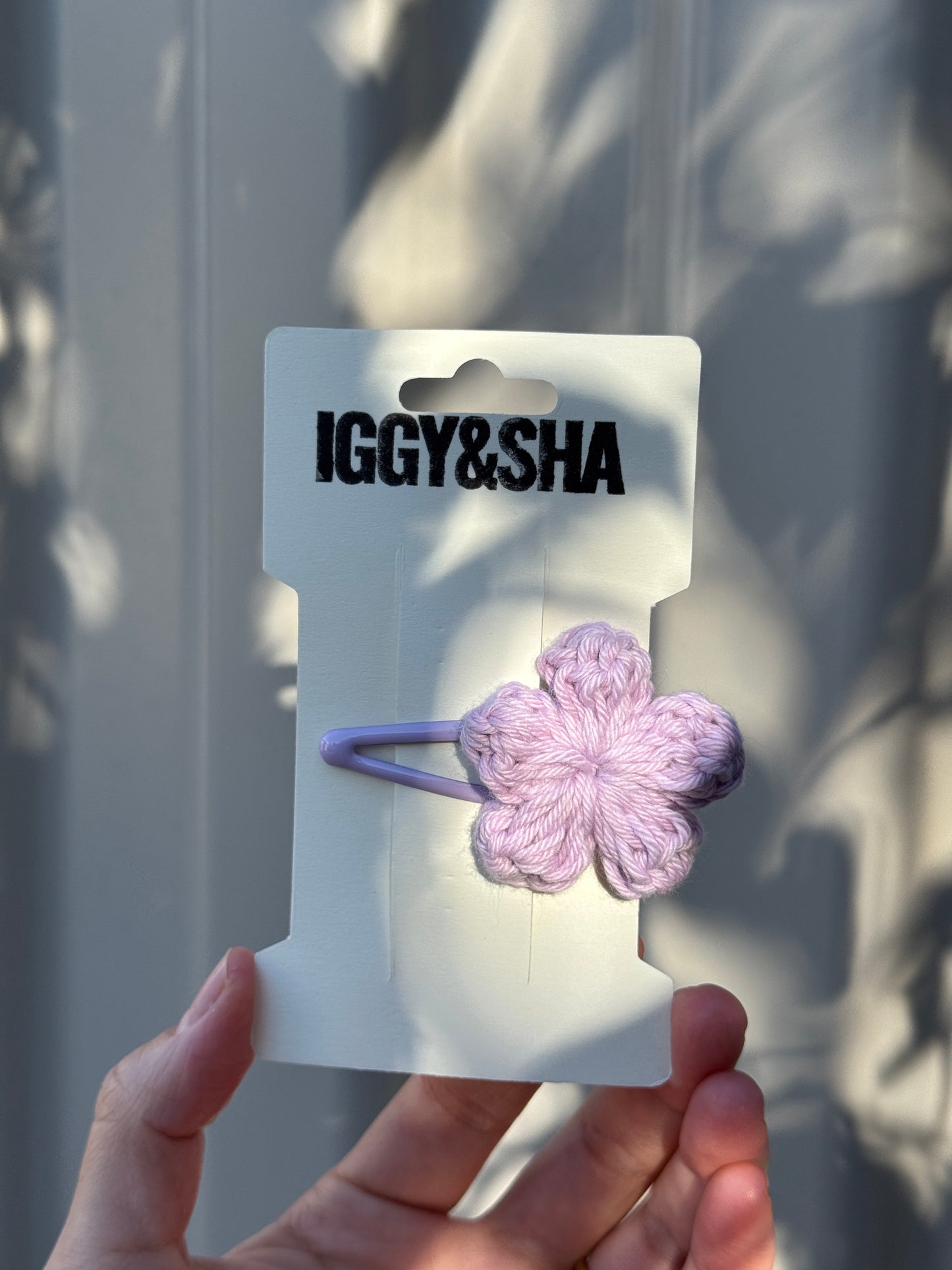 SAMPLE - Crochet Flower Snap Clip (Single)