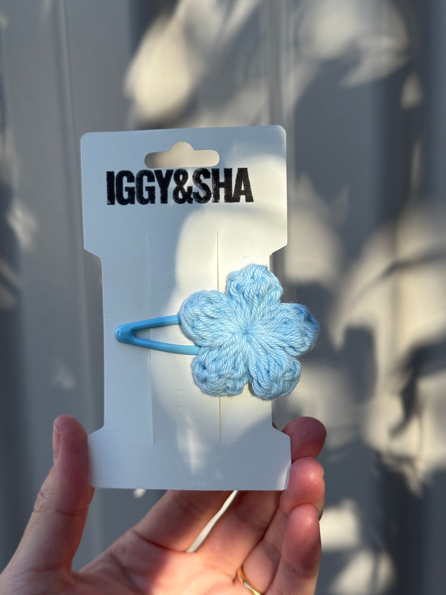 SAMPLE - Crochet Flower Snap Clip (Single)
