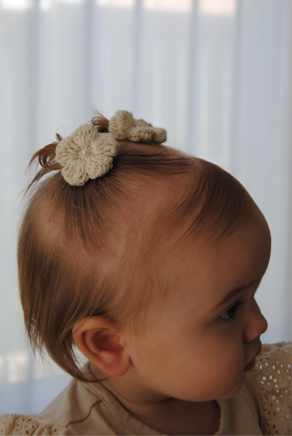 Isla Clip - Handmade Crochet Flower Clip