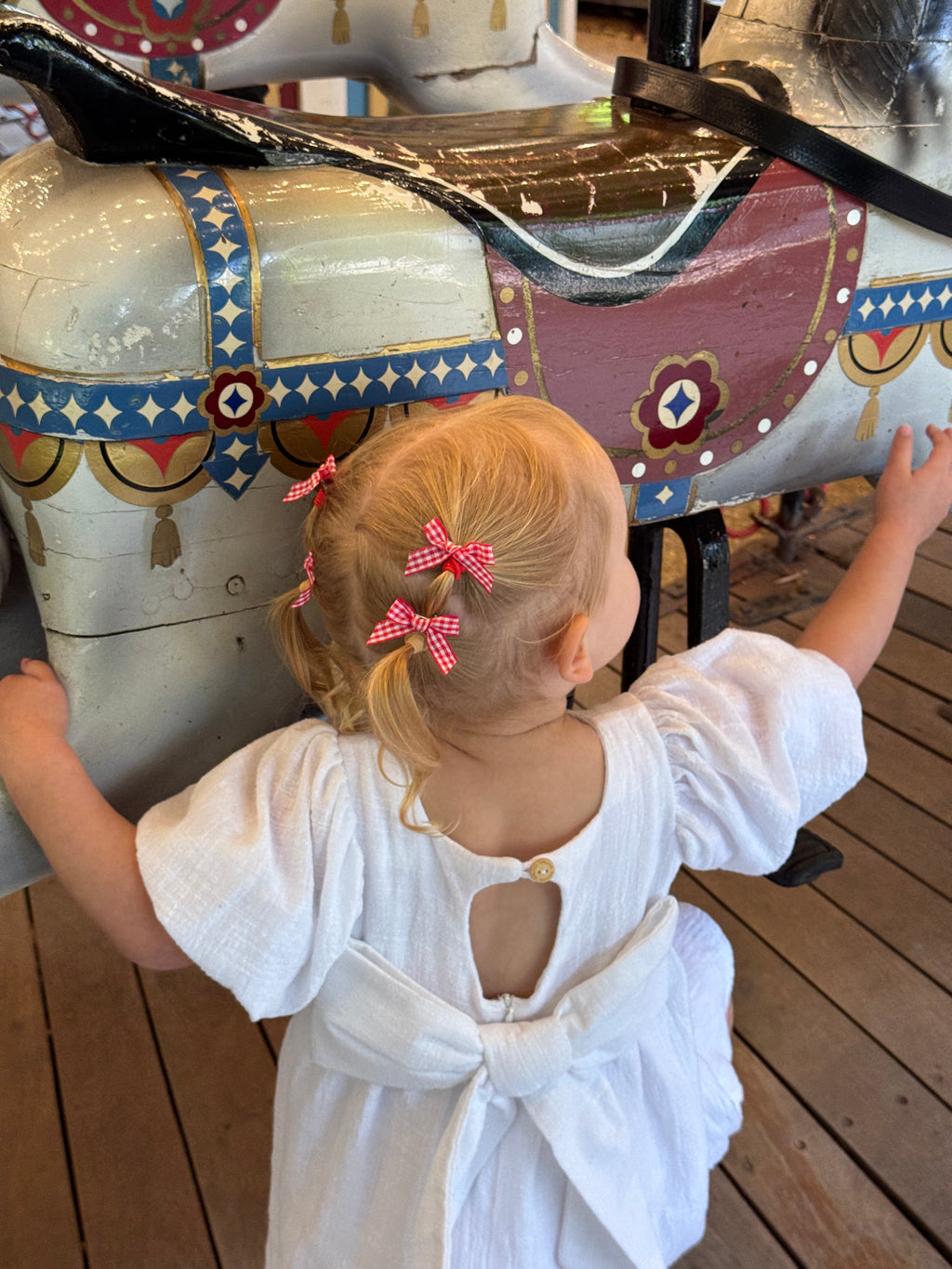 Atty Mini Bow Set - Red Checker