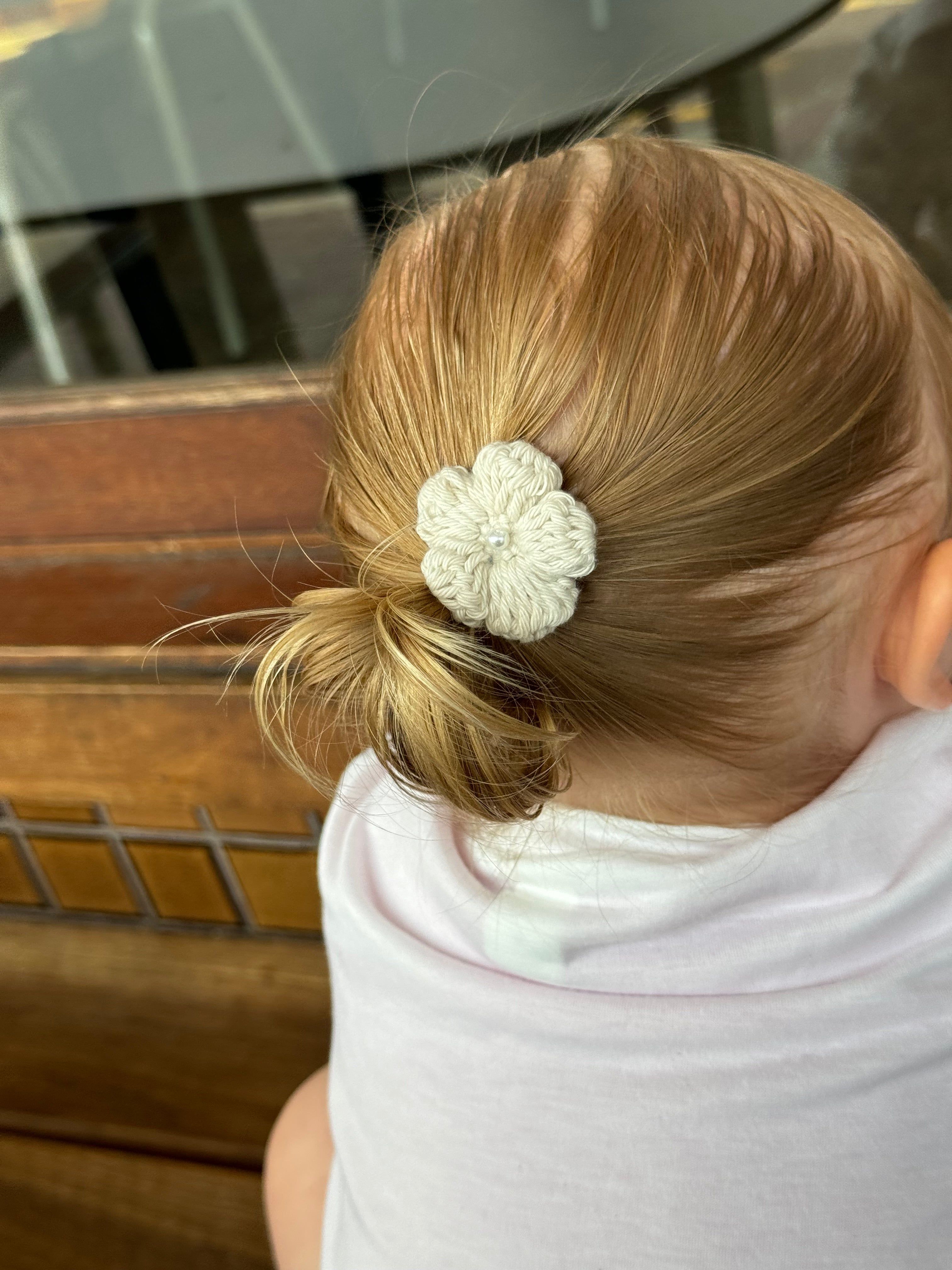 Isla Clip - Handmade Crochet Flower Clip