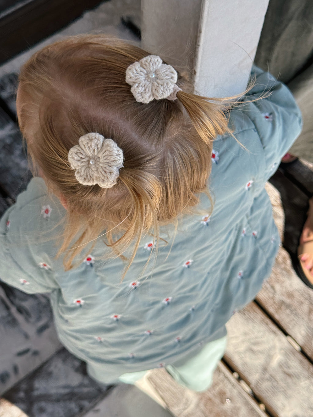 Isla Clip - Handmade Crochet Flower Clip