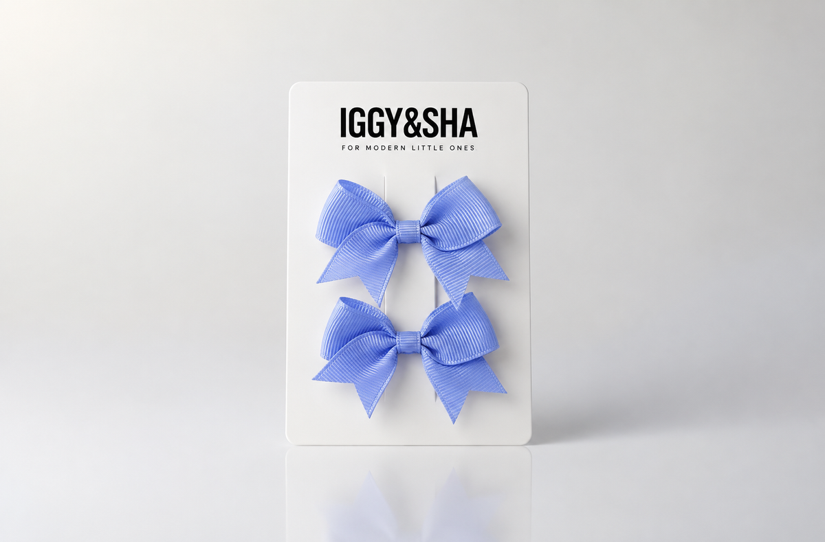 Wren Bow Clip - Periwinkle