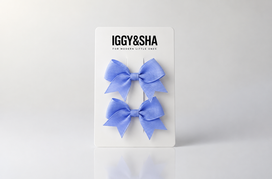 Wren Bow Clip - Periwinkle