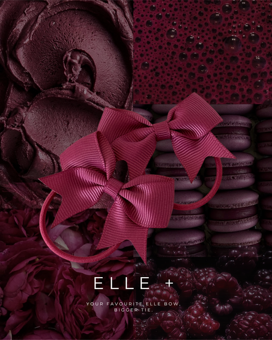 Elle + Hair ties - Berry