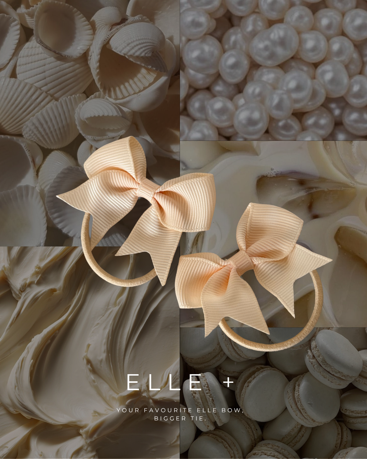 Elle + Hair ties - Cream