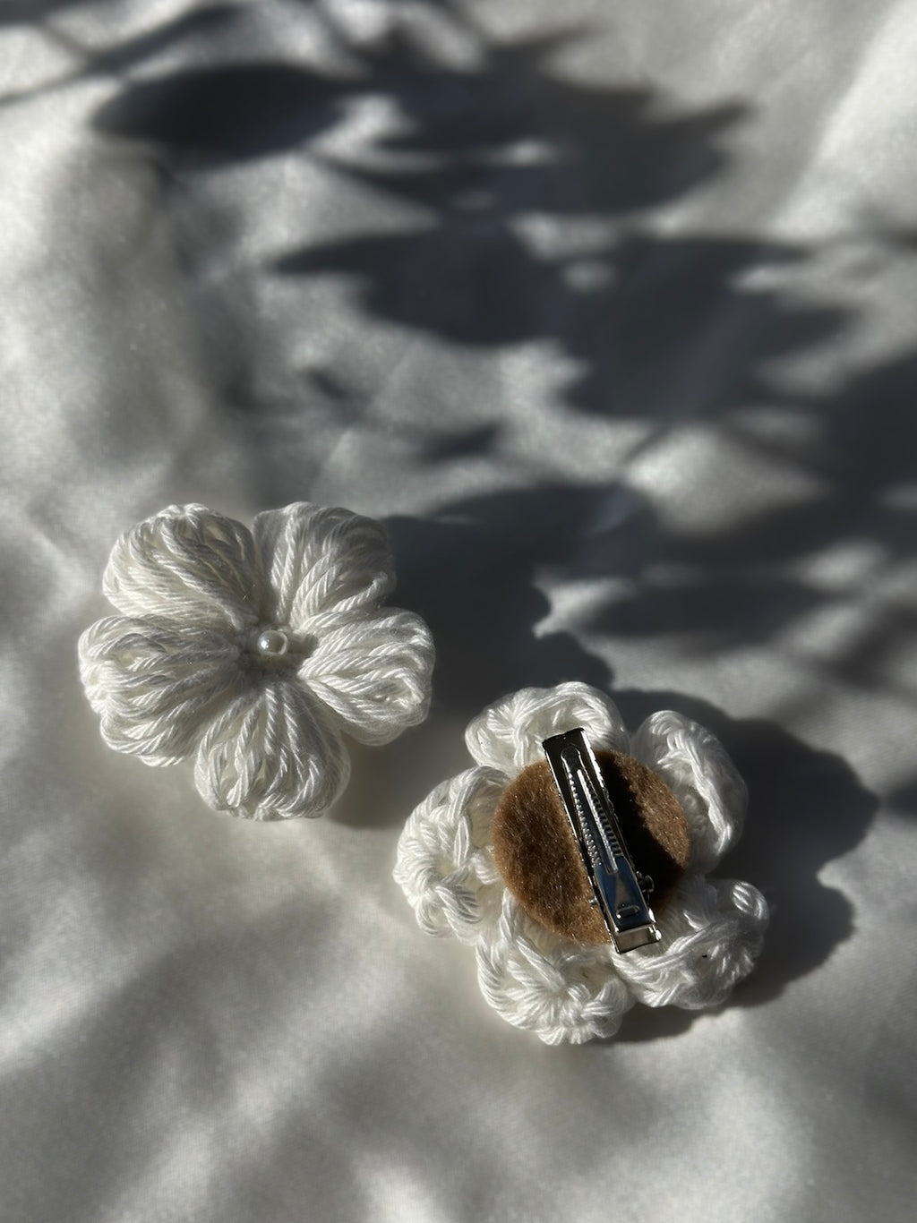 Isla Clip - Handmade Crochet Flower Clip