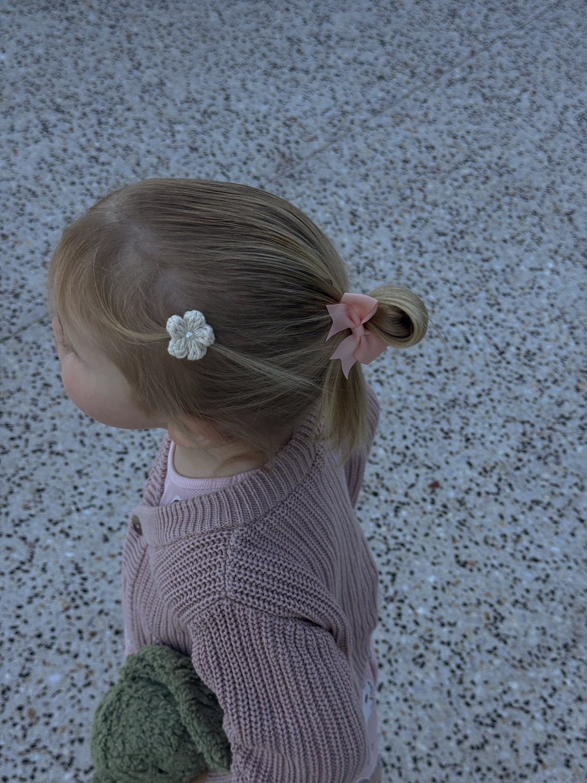 Blossom Flower Clip Set - Cream