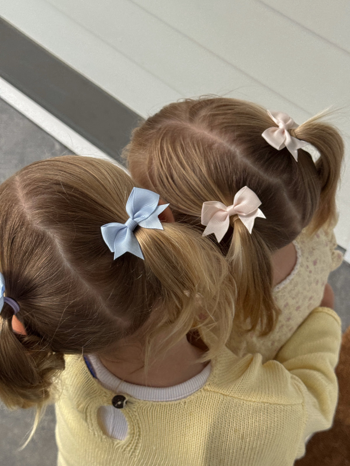 Wren Bow Clip - Pale Pink