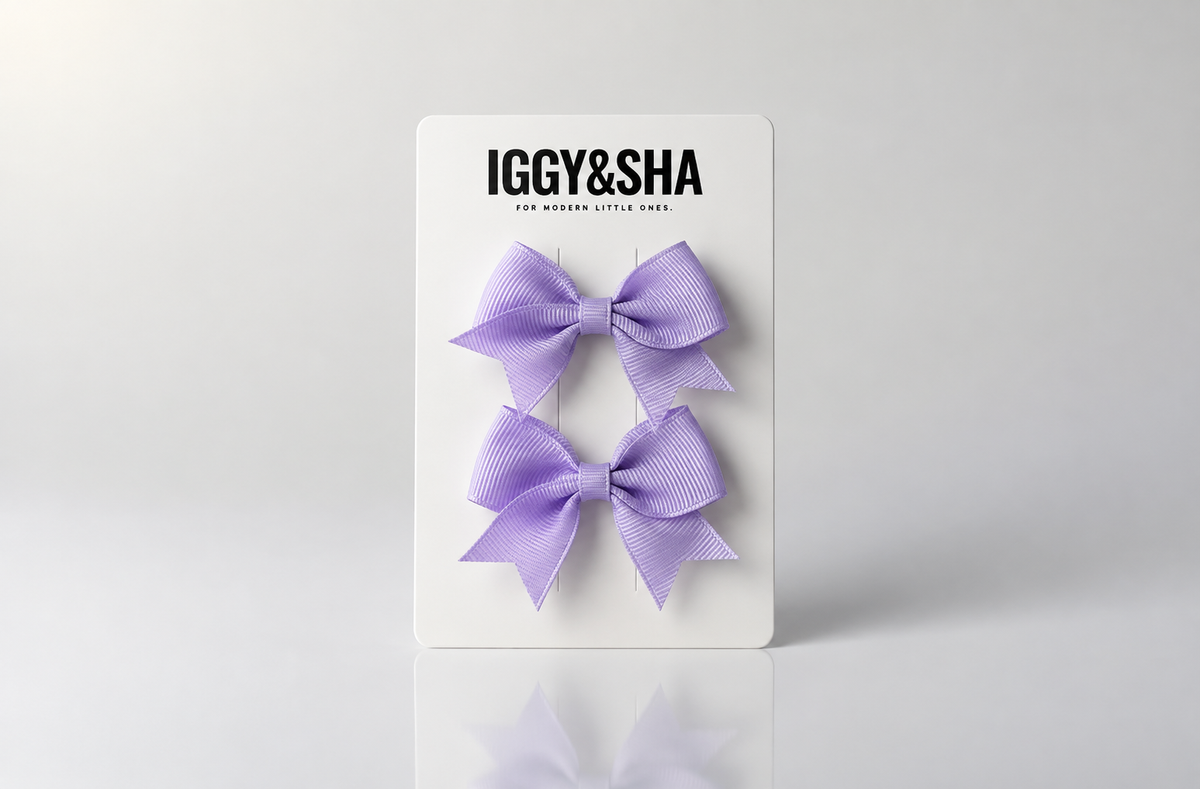 Wren Bow Clip - Lilac