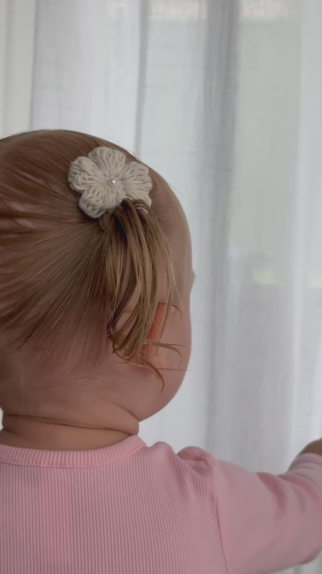 Isla Clip - Handmade Crochet Flower Clip